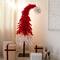 7ft. Pre-Lit Red & White Santa’s Hat Artificial Christmas Tree, Red & White LED Light